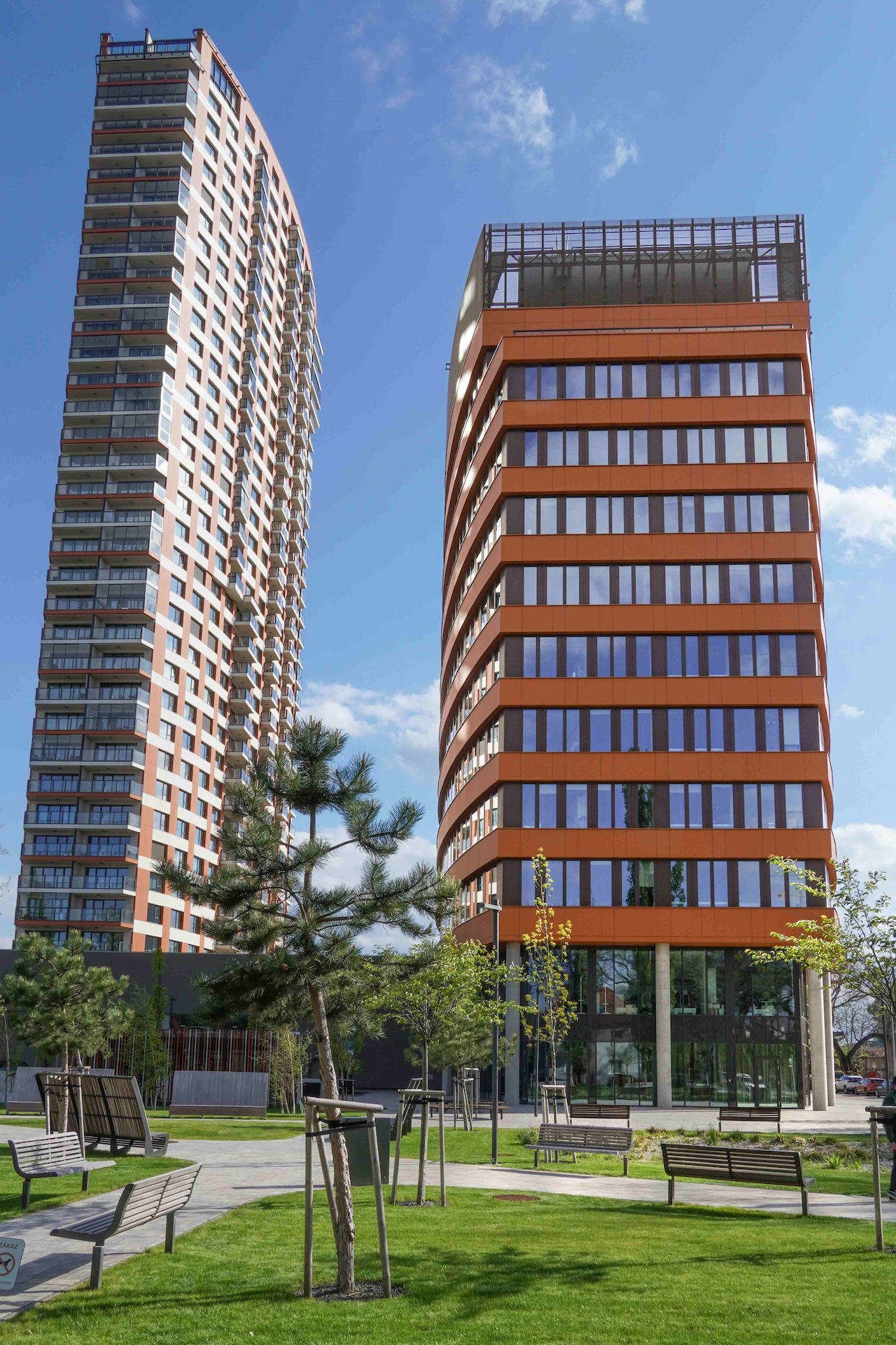 Side look on the building